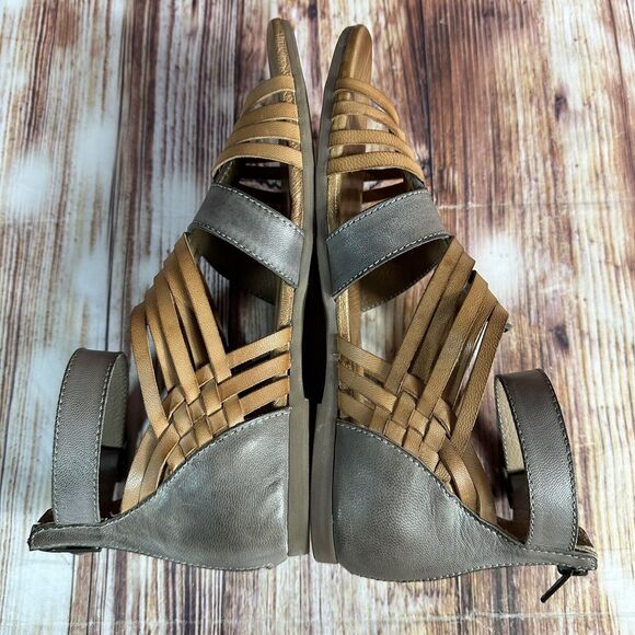 NEW Roan By Bedstu SCARLETTY Womens Size 8 Brown Leather Gladiator Sandals Shoes - Picture 6 of 10